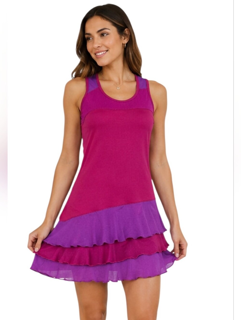 NWT Tail Plumberry Ruffled Tiered Athletic Tennis Dress XS